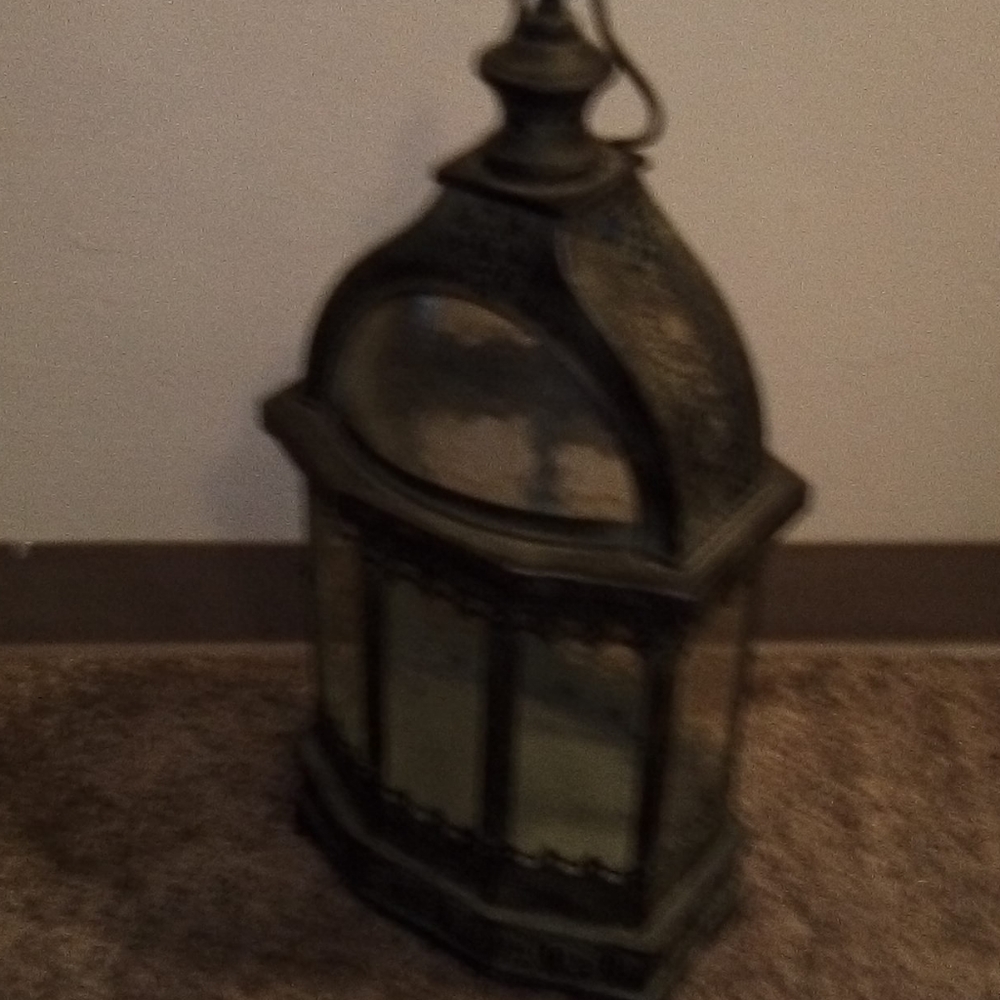 Georgous  Rustic Metal Candle Lamp
